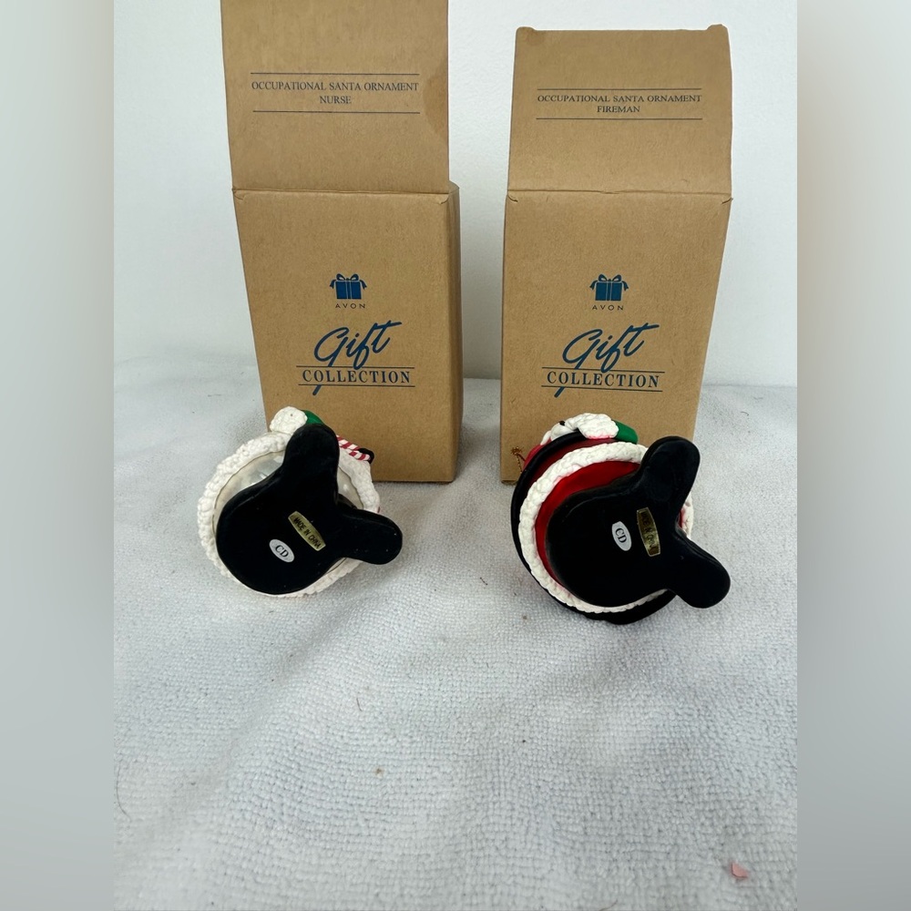 2 - Avon NOS VTG '1998' Occupational Santa Ornaments (Nurse & Fireman) - Picture 13 of 17